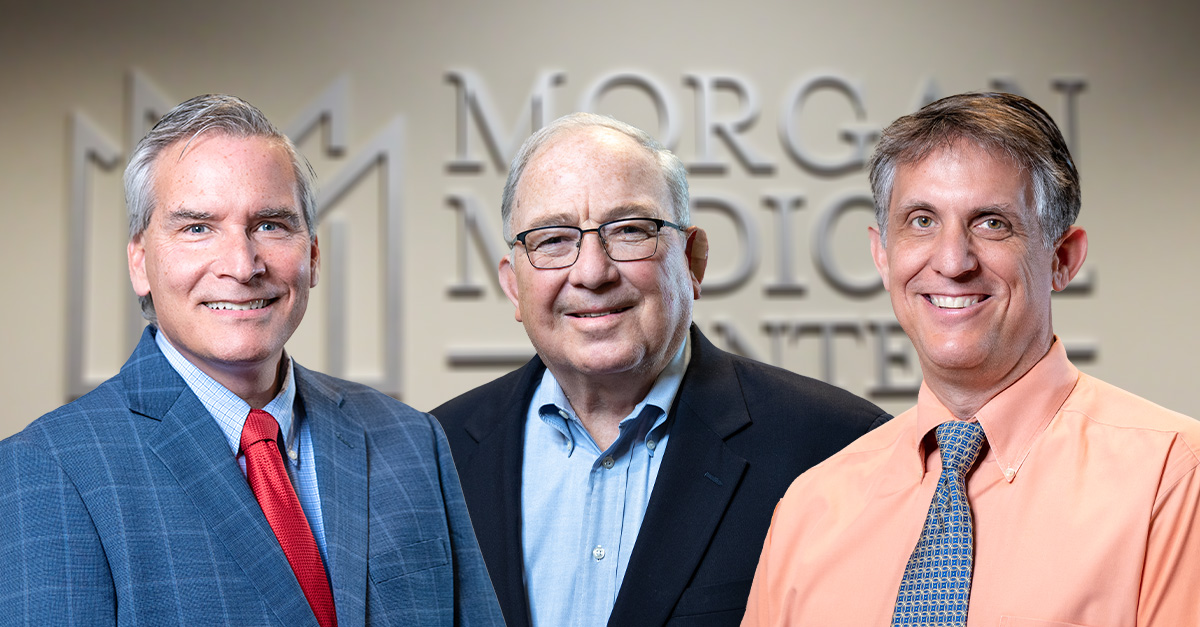 Morgan Medical Center Hospital Authority board members: Paul Courchaine, Butch Thompson, and Dr. Dan Zant