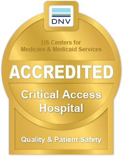 US Centers for Medicare and Medicaid Services: Accredited Critical Access Hospital badge