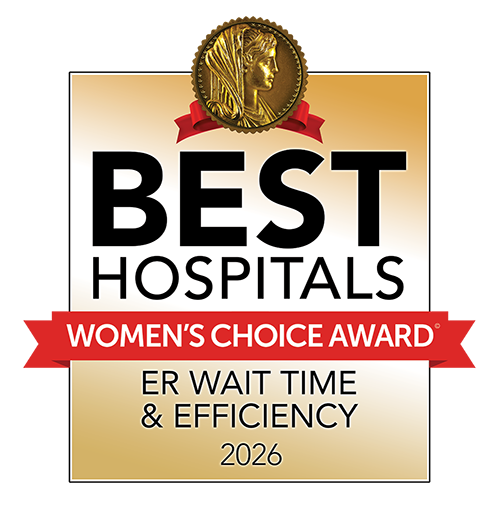 Best 100 Hospitals Women’s Choice Awards for ER Wait Time & Efficiency 2025