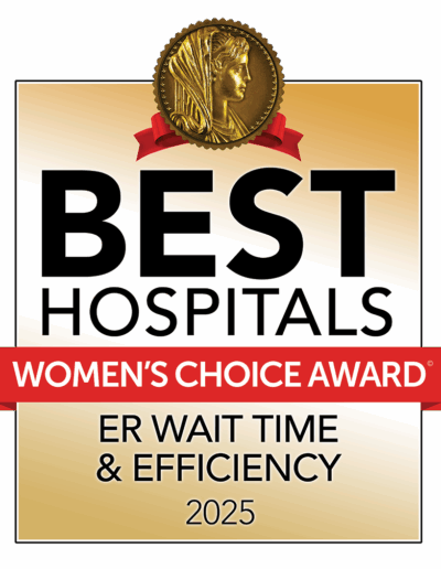 Best Hospitals Women’s Choice Award ER Wait Time & Efficiency