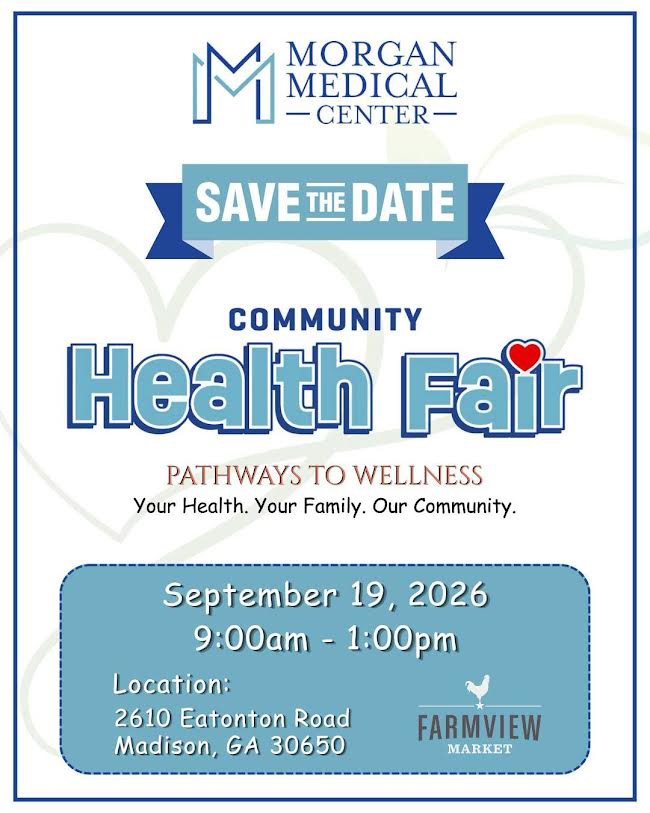 Morgan Medical Center Community Health Fair on September 19, 2026