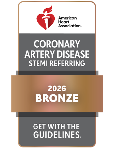 American Heart Association - Coronary Artery Disease - STEMI Referring - 2026 Bronze - Get with the Guidelines