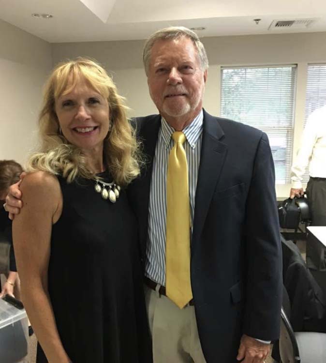 Sarah Burbach with another person.